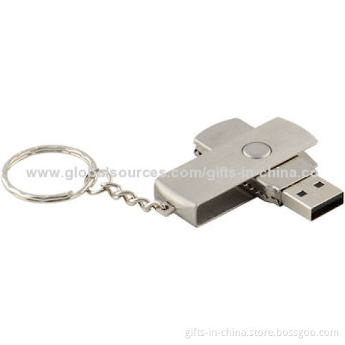 128MB to 32GB Metal USB Flash Drive, Customized Logos or Shapes Welcomed, PayPal Payment Accepted